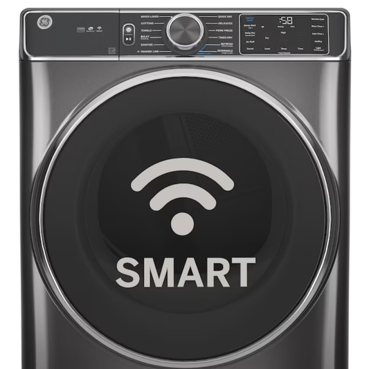 GE GFD65ESPVDS 28-inch Smart Electric Dryer | 7.8 cu. ft.