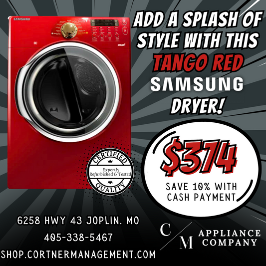 Samsung DV350AER/XAA 7.3 cu. ft. Electric Dryer Refurbished
