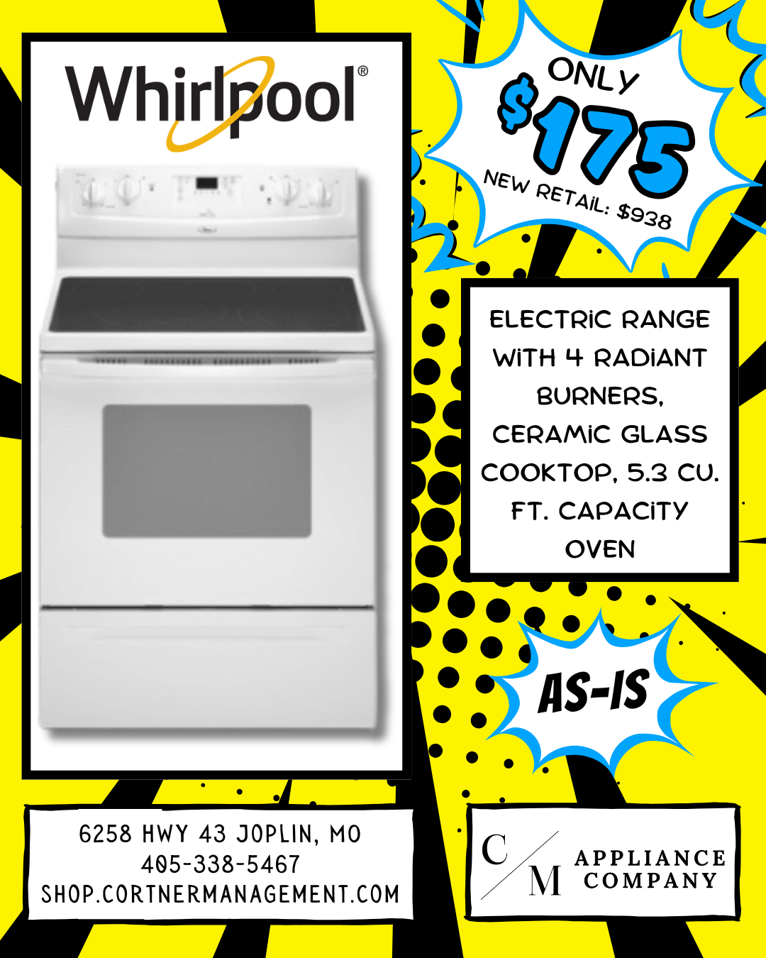 Whirlpool WFE381LVQ, As-Is