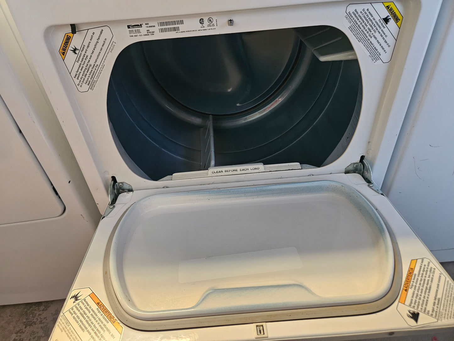 SET: Kenmore Elite 110.28532701 Top-Load Washer 4.5 cu. ft. & 110.68532700 Electric Dryer 6.5 cu. ft. - REFURBISHED