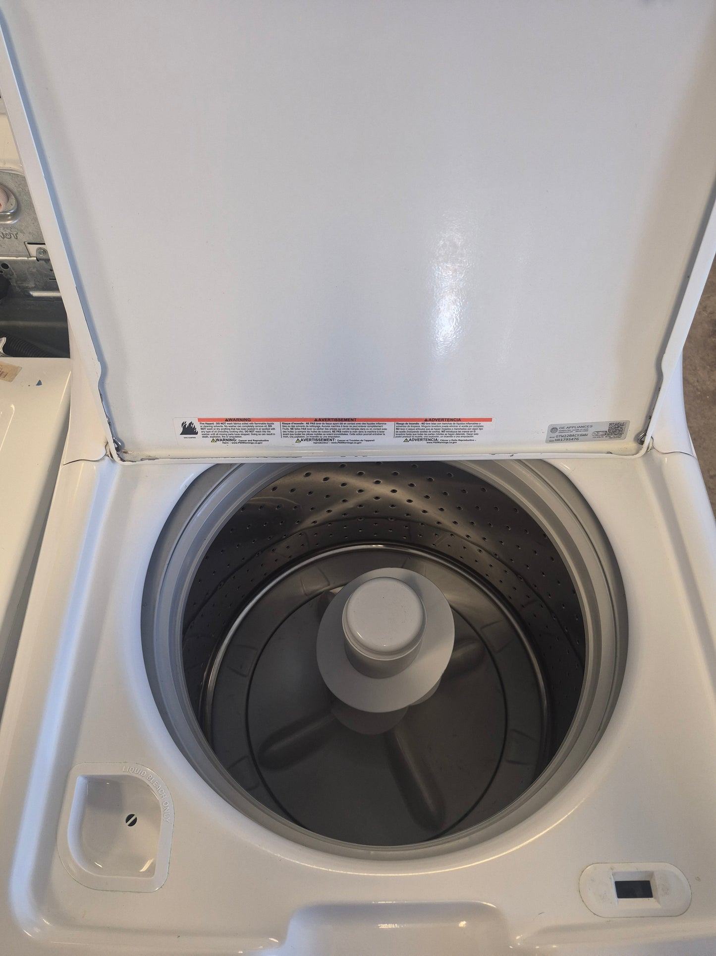GE Washing machine (GTW22ACK6WW)